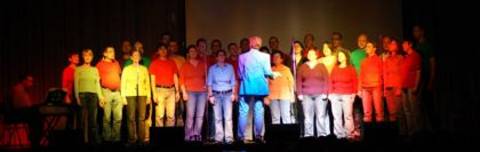 Gemeinsamer Auftritt von Musica Lesbiana und der Rosa Note.